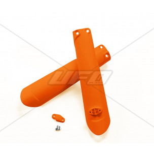 Protections de fourche UFO orange fluo KTM